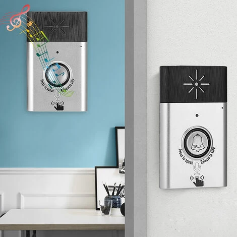 Interphone Vocal Sans Fil Portatif Talk Bidirectionnel Sonnette Intérieure Système De Sécurité Domestique Pour Interphone Intérieur/extérieur 4 Interphone Vocal Sans Fil Portatif Talk Bidirectionnel Sonnette Intérieure Système De Sécurité Domestique Pour Interphone Intérieur/extérieur – Image 3