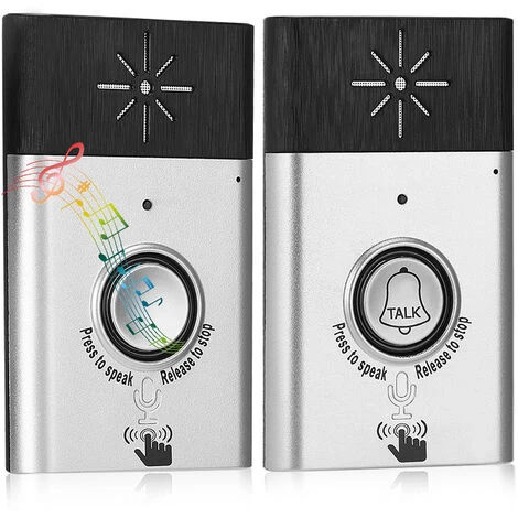 Interphone Vocal Sans Fil Portatif Talk Bidirectionnel Sonnette Intérieure Système De Sécurité Domestique Pour Interphone Intérieur/extérieur 5 Interphone Vocal Sans Fil Portatif Talk Bidirectionnel Sonnette Intérieure Système De Sécurité Domestique Pour Interphone Intérieur/extérieur – Image 4