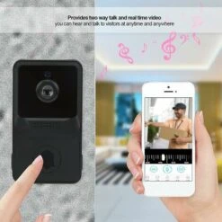 Sonnette Sans Fil Avec Caméra, Sonnette Vidéo Intelligente Wi-Fi, Visiophone Sans Fil,Audio Bidirectionnel, Alarme Antivol Pir,Carte Sd Et Stockage Cloud,Batterie 800mah 9 Sonnette Sans Fil Avec Caméra, Sonnette Vidéo Intelligente Wi-Fi, Visiophone Sans Fil,Audio Bidirectionnel, Alarme Antivol Pir,Carte Sd Et Stockage Cloud,Batterie 800mah -Dagrand Magasin 92914317 3