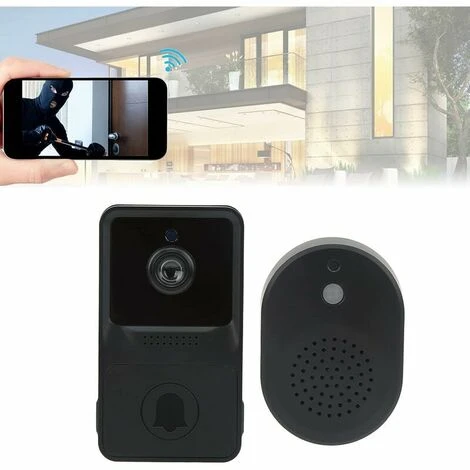 Sonnette Sans Fil Avec Caméra, Sonnette Vidéo Intelligente Wi-Fi, Visiophone Sans Fil,Audio Bidirectionnel, Alarme Antivol Pir,Carte Sd Et Stockage Cloud,Batterie 800mah 6 Sonnette Sans Fil Avec Caméra, Sonnette Vidéo Intelligente Wi-Fi, Visiophone Sans Fil,Audio Bidirectionnel, Alarme Antivol Pir,Carte Sd Et Stockage Cloud,Batterie 800mah – Image 4