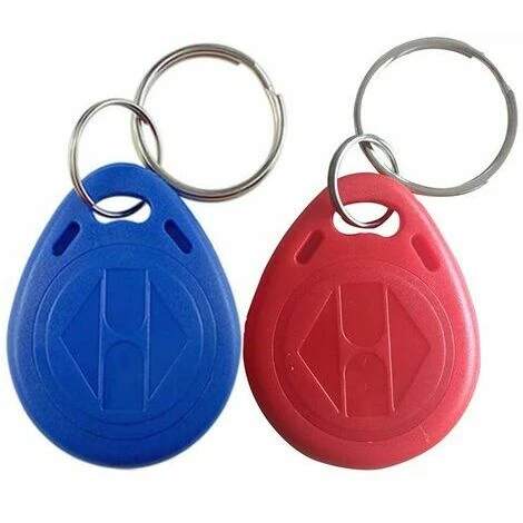 50 Pièces RFID Chips Clé Badge De Proximité EM4100 Transpondeur 125 KHz RFID ID Carte Token Tag Porte-clés Proximity Jour De Jeton De Porte-clés Sécurité Pour Maison Rouge Bleu(seulement Lire) 5 50 Pièces RFID Chips Clé Badge De Proximité EM4100 Transpondeur 125 KHz RFID ID Carte Token Tag Porte-clés Proximity Jour De Jeton De Porte-clés Sécurité Pour Maison Rouge Bleu(seulement Lire) – Image 3
