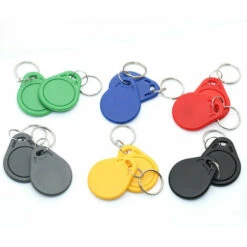 Lot De 5 Badges RFID 13.56Mhz Programmable MCT Android UID Modifiable Puce CUID Vert