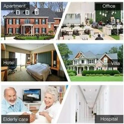 Sonnette Sans Fil Etanche, Sonnette De Porte Extérieur à 300m De Portée, 2 Emetteur & 1 Récepteurs, Kit De Carillon Sans Fil Avec LED Flash, 36 Mélodies, 4 Niveau Volume, Pour Maison, Bureau 11 Sonnette Sans Fil Etanche, Sonnette De Porte Extérieur à 300m De Portée, 2 Emetteur & 1 Récepteurs, Kit De Carillon Sans Fil Avec LED Flash, 36 Mélodies, 4 Niveau Volume, Pour Maison, Bureau -Dagrand Magasin 97197192 5