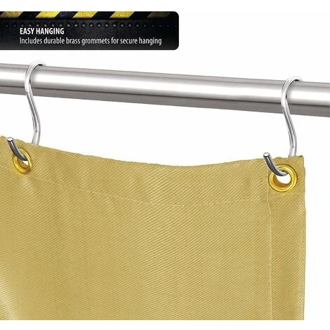 Couverture De Soudage Lourde Couverture Anti-feu Abri De Sécurité Idéal Pour La Survie D'urgence Ou La Protection Pour Meulage Et Soudage (1,2 X 1,8 M) 4 Couverture De Soudage Lourde Couverture Anti-feu Abri De Sécurité Idéal Pour La Survie D'urgence Ou La Protection Pour Meulage Et Soudage (1,2 X 1,8 M) – Image 2