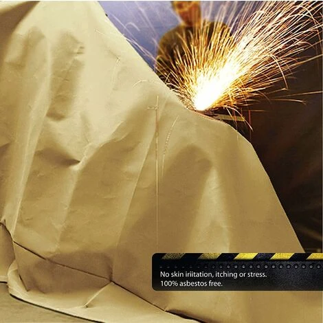 Couverture De Soudage Lourde Couverture Anti-feu Abri De Sécurité Idéal Pour La Survie D'urgence Ou La Protection Pour Meulage Et Soudage (1,2 X 1,8 M) 5 Couverture De Soudage Lourde Couverture Anti-feu Abri De Sécurité Idéal Pour La Survie D'urgence Ou La Protection Pour Meulage Et Soudage (1,2 X 1,8 M) – Image 3